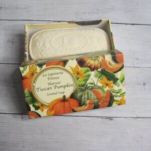 La Saponeria Firenze Scented Soap Bar Made in Italy Harvest Tuscan Pumpkin